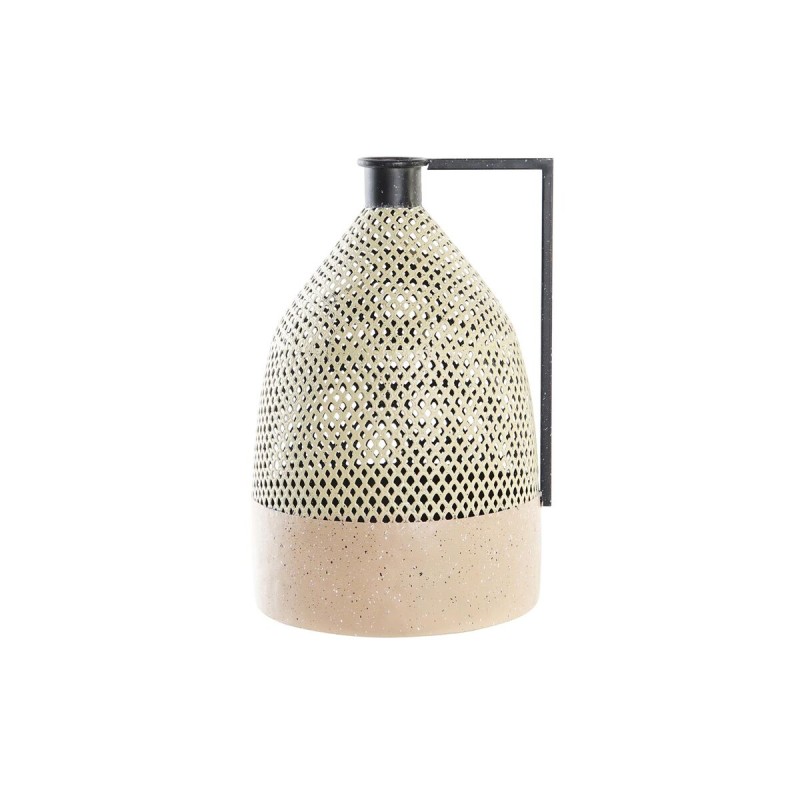 Vaso DKD Home Decor Nero Metallo Marrone Marrone Chiaro (26 x 26 x 39 cm) Vaso DKD Home Decor Nero Metallo Marrone Marrone Chiaro (26 x 26 x 39 cm)