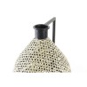 Vaso DKD Home Decor Nero Metallo Marrone Marrone Chiaro (26 x 26 x 39 cm)
