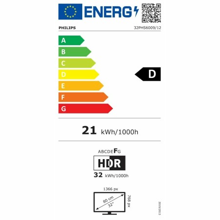 Smart TV Philips 32PHS6009/12 HD 32" LED HDR HDR10