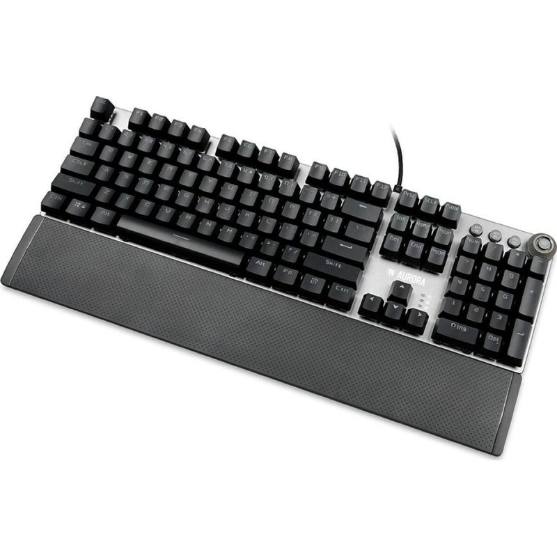 Tastiera Ibox AURORA K-3 Nero/Argentato Argentato QWERTY Tastiera Ibox AURORA K-3 Nero/Argentato Argentato QWERTY