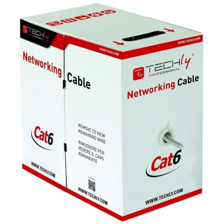 Cavo di Rete Rigido FTP Categoria 6 Techly 022595 Grigio 305 m