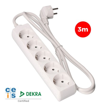 Multipresa con 5 Prese senza Interruttore EDM 41035 Schuko (3 m)