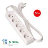Multipresa con 5 Prese senza Interruttore EDM 41035 Schuko (3 m)
