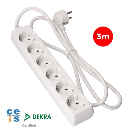 Multipresa con 6 Prese senza Interruttore EDM 41036 Schuko (3 m)