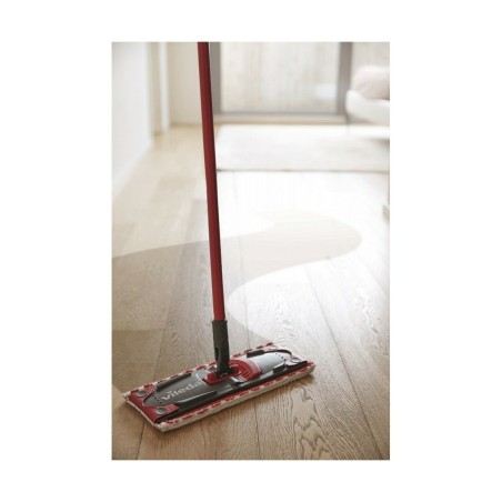 Mocio con Secchio a Doppia Azione Vileda Ultramax Mop Set Nero Rosso Microfibre