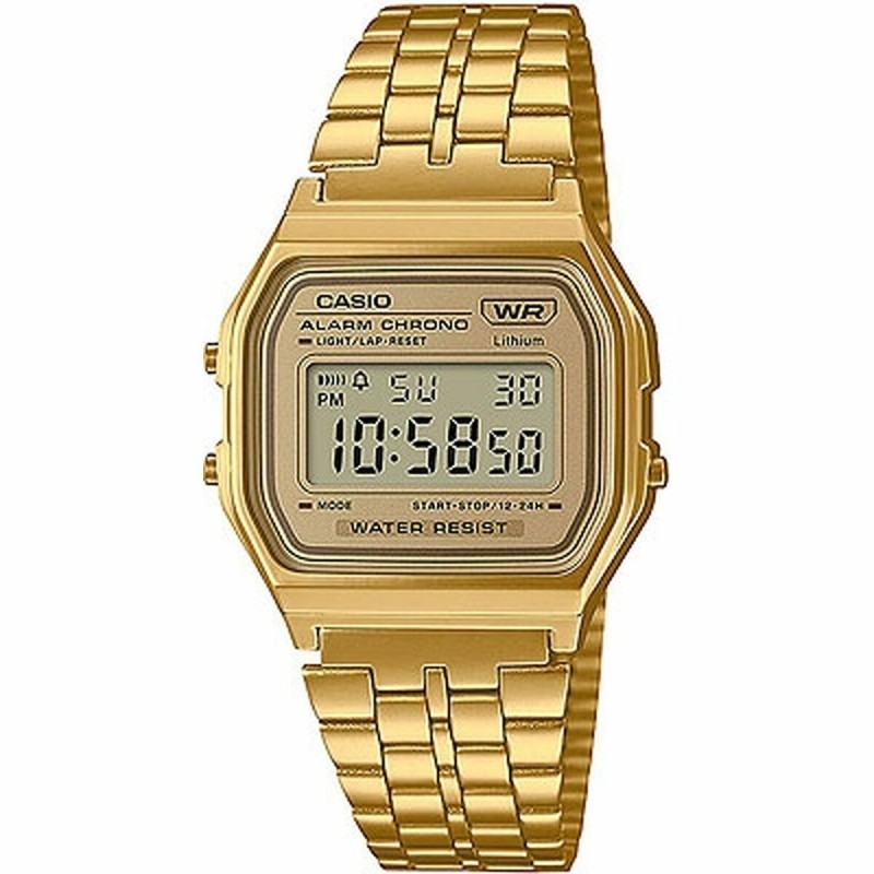 Orologio Unisex Casio A158WEGV-9AEF Dorato (Ø 33 mm) Orologio Unisex Casio A158WEGV-9AEF Dorato (Ø 33 mm)