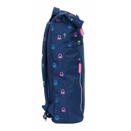 Zaino per Portatile Benetton Cool Blu Marino 28 x 42 x 13 cm