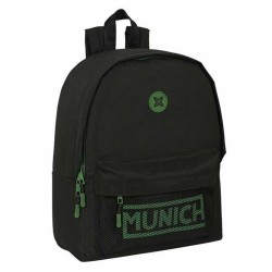Zaino per Portatile Munich Caviar Nero 31 x 40 x 16 cm
