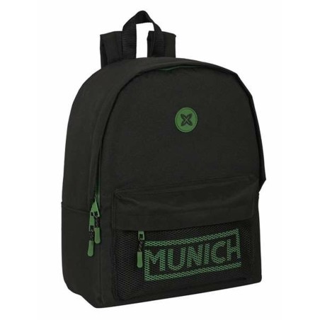Zaino per Portatile Munich Caviar Nero 31 x 40 x 16 cm