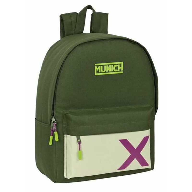 Zaino per Portatile Munich Bright Khaki Verde 31 x 40 x 16 cm Zaino per Portatile Munich Bright Khaki Verde 31 x 40 x 16 cm
