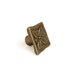 Pomo Rei 1119 Dorato Metallo Consumato 33 x 33 mm 4 Pezzi