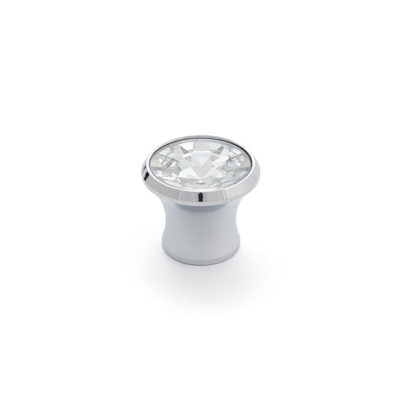 Pomo Rei 943 Alluminio Cristallo Ø 27 x 23 mm 4 Pezzi Pomo Rei 943 Alluminio Cristallo Ø 27 x 23 mm 4 Pezzi