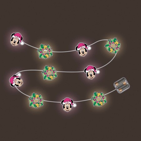 Ghirlanda di Luci LED Minnie Mouse Rosa 165 cm