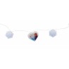 Ghirlanda di Luci LED Frozen Azzurro Bianco 165 cm Natale
