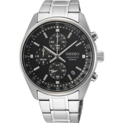 Orologio Uomo Seiko SSB379P1 Nero Argentato