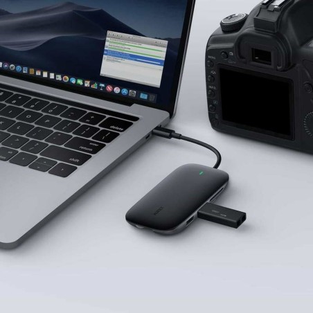 Hub USB Aukey CB-C71 Nero 100 W