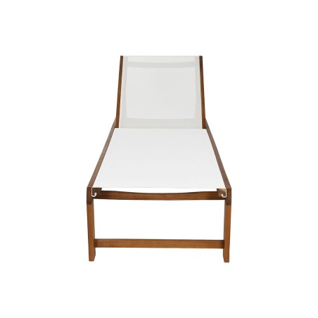 Lettino Home ESPRIT Bianco Marrone 187 x 65 x 81 cm