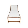 Lettino Home ESPRIT Bianco Marrone 187 x 65 x 81 cm