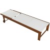 Lettino Home ESPRIT Bianco Marrone 187 x 65 x 81 cm