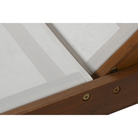 Lettino Home ESPRIT Bianco Marrone 187 x 65 x 81 cm