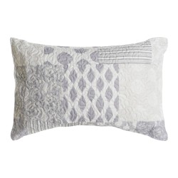 Cuscino DKD Home Decor Beige Grigio Poliestere Patchwork 60 x 10 x 40 cm