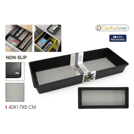 Contenitore per Sistemare Multiuso Confortime NON-SLIP 40 x 17 x 5 cm (24 Unità)