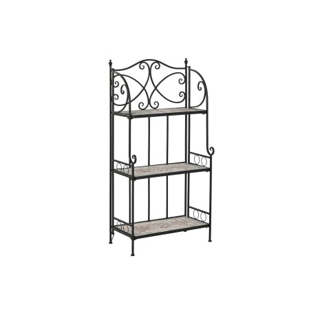 Scaffale Home ESPRIT Nero Multicolore Ceramica Forjare 3 Mensole 54 x 29 x 121 cm 58 x 31,5 x 117 cm