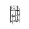 Scaffale Home ESPRIT Nero Multicolore Ceramica Forjare 3 Mensole 54 x 29 x 121 cm 58 x 31,5 x 117 cm