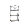 Scaffale Home ESPRIT Nero Multicolore Ceramica Forjare 3 Mensole 54 x 29 x 121 cm 58 x 31,5 x 117 cm