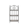 Scaffale Home ESPRIT Nero Multicolore Ceramica Forjare 3 Mensole 54 x 29 x 121 cm 58 x 31,5 x 117 cm