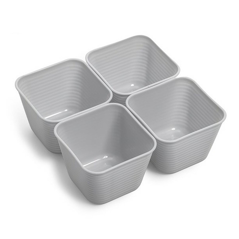 Set di Cestini Dem Multiuso 8,2 x 8,2 x 6 cm (4 Unità) Set di Cestini Dem Multiuso 8,2 x 8,2 x 6 cm (4 Unità)