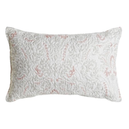 Cuscino DKD Home Decor Bianco Poliestere Floreale 60 x 10 x 40 cm
