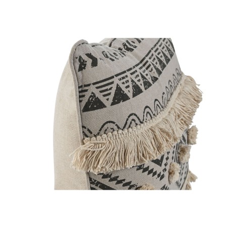 Cuscino Home ESPRIT Bianco Nero Boho 45 x 8 x 45 cm