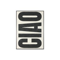 Quadro Home ESPRIT Ciao Bianco Nero Moderno 103 x 4,5 x 143 cm 103 x 4 x 143 cm