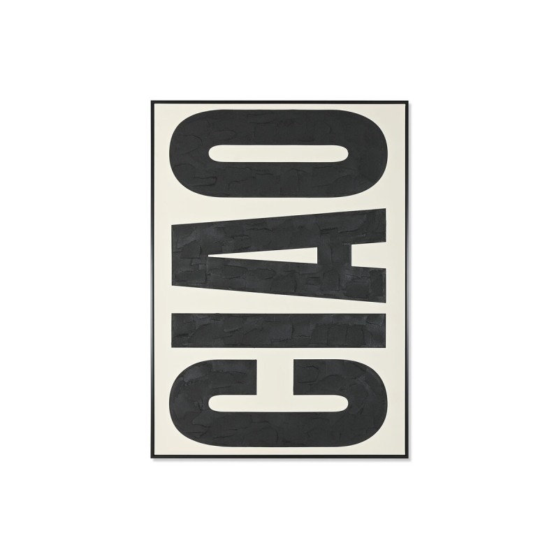 Quadro Home ESPRIT Ciao Bianco Nero Moderno 103 x 4,5 x 143 cm 103 x 4 x 143 cm Quadro Home ESPRIT Ciao Bianco Nero Moderno 103 x 4,5 x 143 cm 103 x 4 x 143 cm