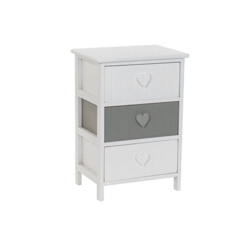 Cassettiera Home ESPRIT Bianco Grigio 40 x 29 x 58 cm Cassettiera Home ESPRIT Bianco Grigio 40 x 29 x 58 cm