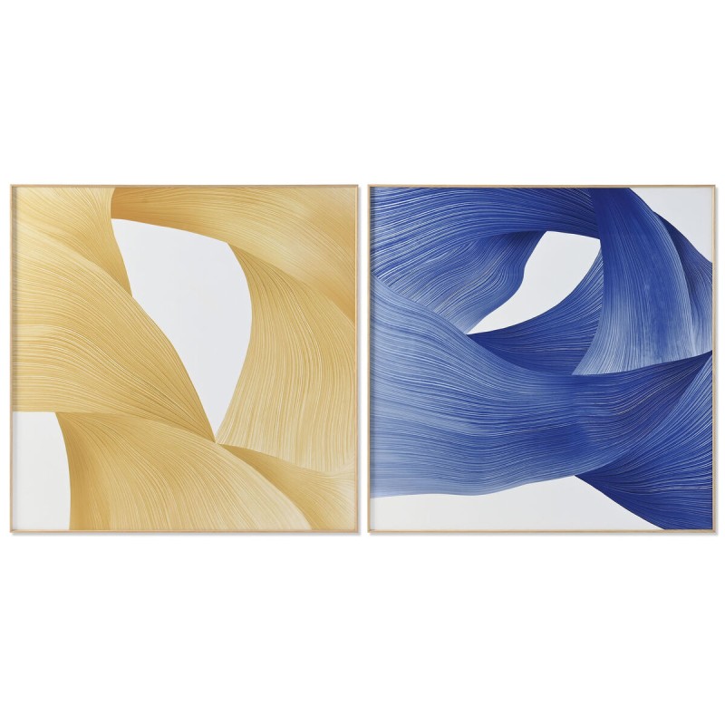 Quadro Home ESPRIT Giallo Azzurro Moderno 120 x 3,5 x 120 cm (2 Unità) Quadro Home ESPRIT Giallo Azzurro Moderno 120 x 3,5 x 120 cm (2 Unità)