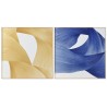 Quadro Home ESPRIT Giallo Azzurro Moderno 120 x 3,5 x 120 cm (2 Unità)