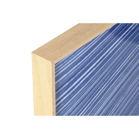Quadro Home ESPRIT Giallo Azzurro Moderno 120 x 3,5 x 120 cm (2 Unità)