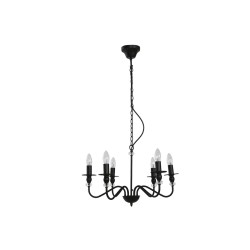 Lampadario Home ESPRIT Nero Metallo 25 W 54 x 54 x 46 cm