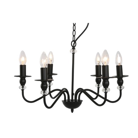 Lampadario Home ESPRIT Nero Metallo 25 W 54 x 54 x 46 cm