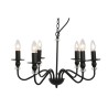 Lampadario Home ESPRIT Nero Metallo 25 W 54 x 54 x 46 cm