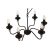 Lampadario Home ESPRIT Nero Metallo 25 W 54 x 54 x 46 cm