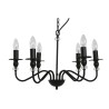 Lampadario Home ESPRIT Nero Metallo 25 W 54 x 54 x 46 cm