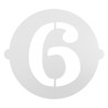 Modello per torta Algon Numeri 6 36 Unità