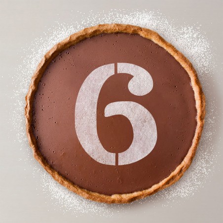 Modello per torta Algon 25 cm Numeri 6 (36 Unità)