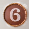 Modello per torta Algon 25 cm Numeri 6 (36 Unità)
