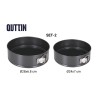 Stampo Removibile Quttin Nero 24 x 7+28 x 6,8 cm 2 Pezzi (6 Unità)