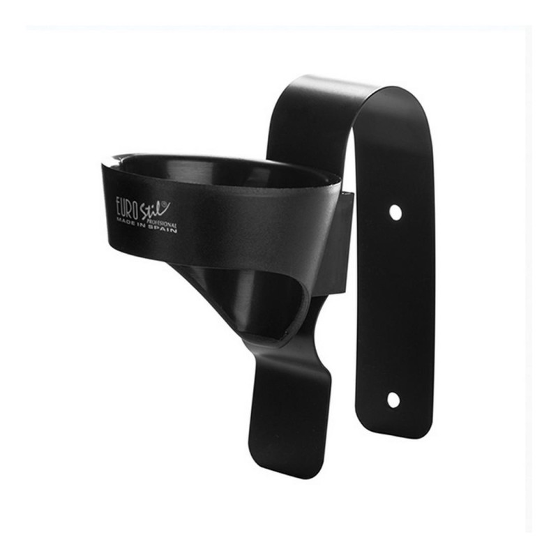 Supporto Eurostil Porta Secador Asciugacapelli Regolabile Nero Supporto Eurostil Porta Secador Asciugacapelli Regolabile Nero