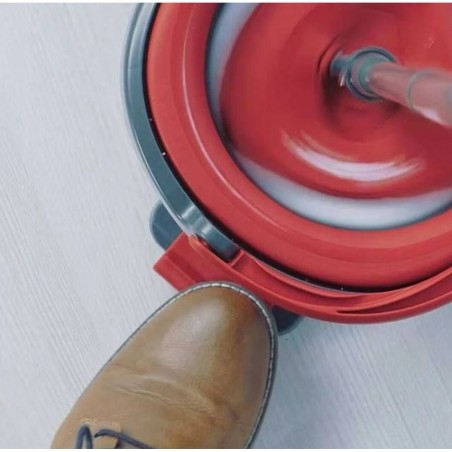 Mop with Bucket Vileda 167751 Nero Rosso Microfibra Plastica
